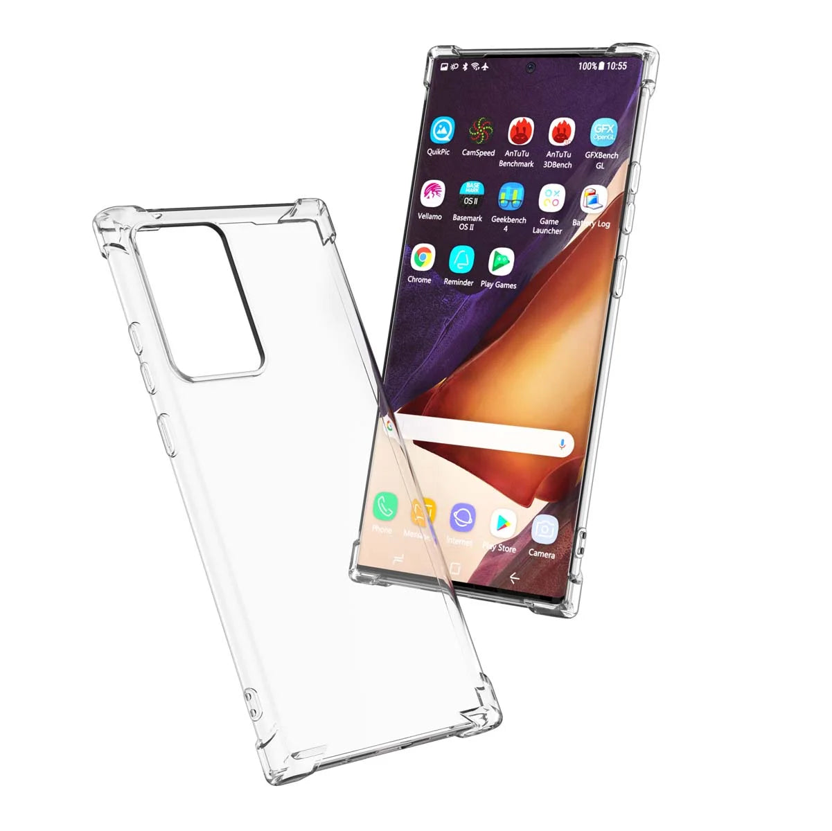 Galaxy A11 A12 A32 A42 S20 FE 5G S9 S21 S21+ S21 FE 5G Note 9 20 Ultra Case, Samsung Galaxy Clear Phone Cases,  Crystal Transparent Clear Flexible Shock Absorption Bumper Soft TPU Cover